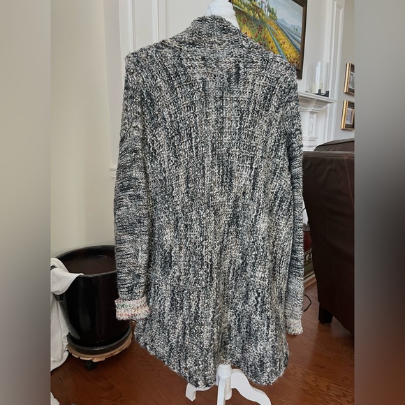 Moth (Anthropologie) oversized black/grey cardigan sweater- M/L - Picture 2 of 6